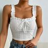 Elegant Lace Halter Top,A New Spring and Summer Pure and Figure-flattering Top
