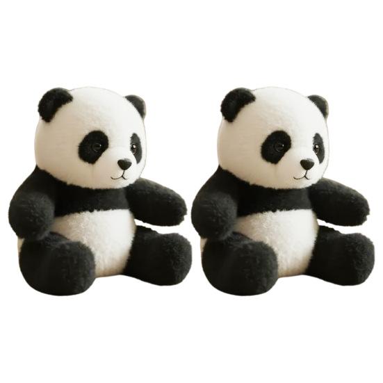 Panda Doll Emotional Support Plush Realistic Hug Motion Stuffed Animal Doll Stress Relief Ultra-Soft Comfort Toy