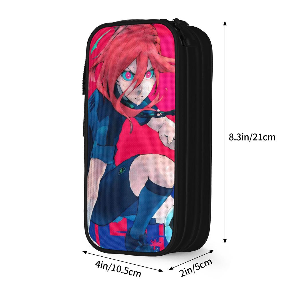 Hyoma Chigiri Blue Locks Anime Pencil Case Cute Pen Holder Bag Student Large Storage Students School Zipper Pencilcases