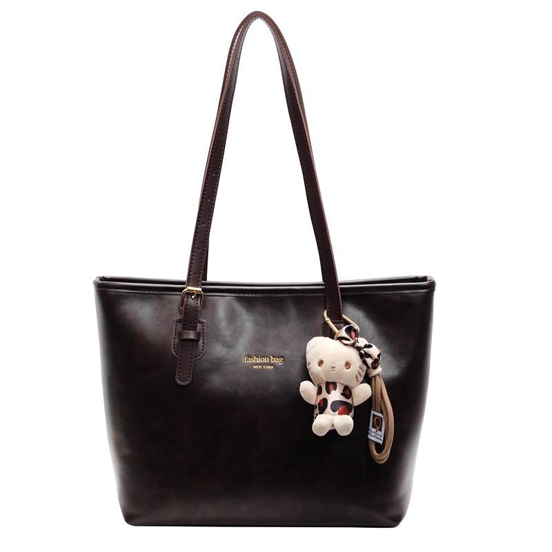 Retro Simple Large-capacity Tote Bag Large Bag 2025 New Fashion Commuter Bag Women's Shoulder Bag