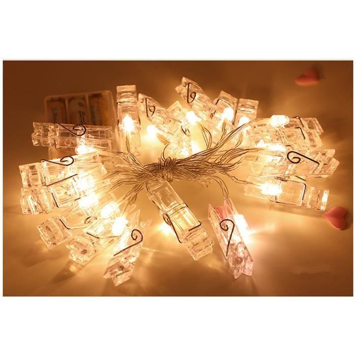 Photo Creative Clip Lampe Chaîne LED Lanterne Clignotant Chaîne Chambre Décoration Romantique Photo Décoration Murale Lampe 2,2 m