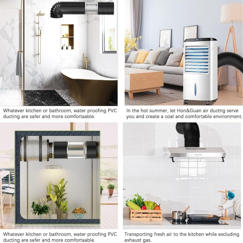 6 inch Dryer Vent Hose Insulated Exhaust Pipe Professional Air Ducting Ventilation