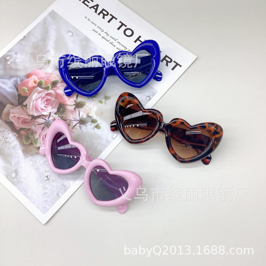 Модные детские солнцезащитные очки, милые солнцезащитные очки Love Baby, солнцезащитные очки для мальчиков и девочек, солнцезащитные очки с защитой от ультрафиолета