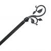 Metal Rod 120 To 210 Cm with Decorative Ends Atmosphera - Arabesque Black