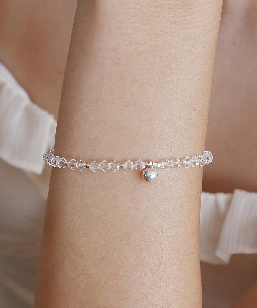 Татьяна (Серебро 925 пробы) Браслет-шарик Swarovski Br1800