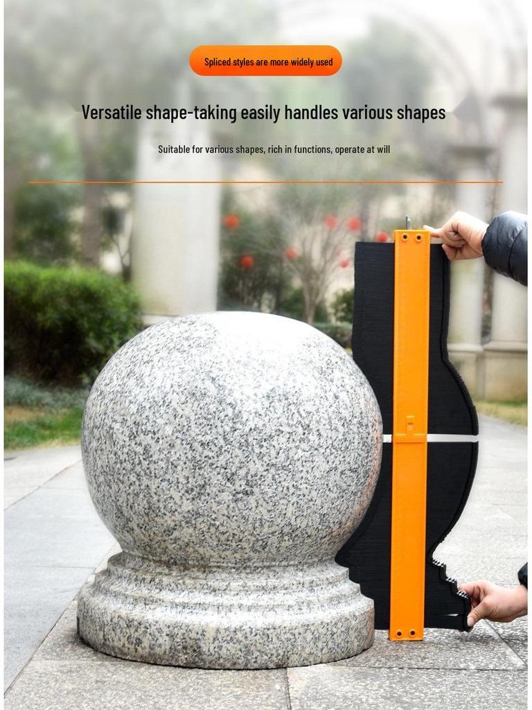 Блокируемый контурный шаблон: Неправильная дуговая линейка для деревообработки и измерений