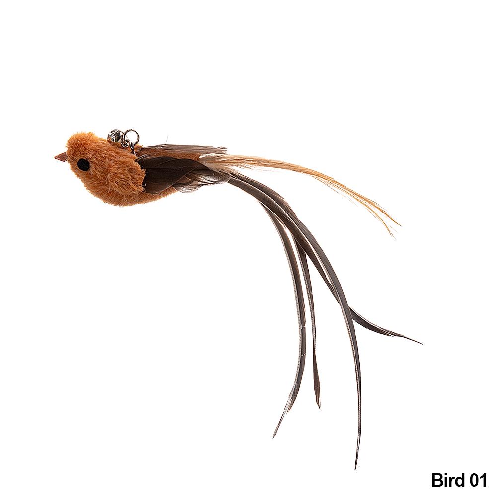 Игрушки для кошек, имитация птицы, интерактивные игрушки, забавная птица из перьев с колокольчиком, игрушка-палочка для котенка, игрушка-дразнилка, кошачьи товары