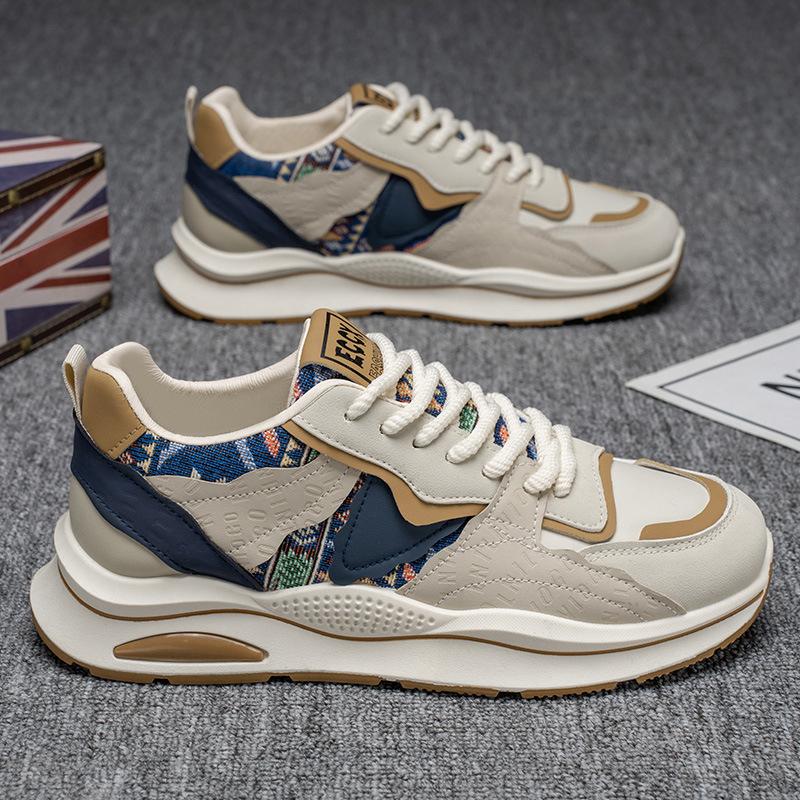 Весенняя мужская обувь новая дышащая обувь мужская трендовая универсальная обувь на платформе спортивная обувь повседневная беговая модная обувь