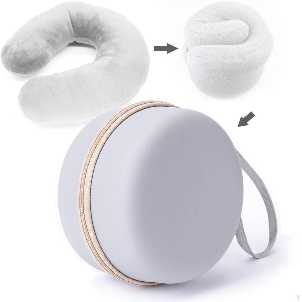 Дорожная сумка для хранения наволочки для шеи из ЭВА с жестким корпусом, портативная компактная коробка на молнии