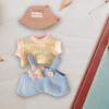 3 предмета Мини 6 дюймов Кукольный комплект одежды Шляпа для подвески Возраст 57 810 Детский красочный футболка