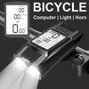 Wireless Bicycle Computer MTB Cycling Bike Odometer Stopwatch Speedometer Integrated 800LM Headlight 120DB Horn Accessories