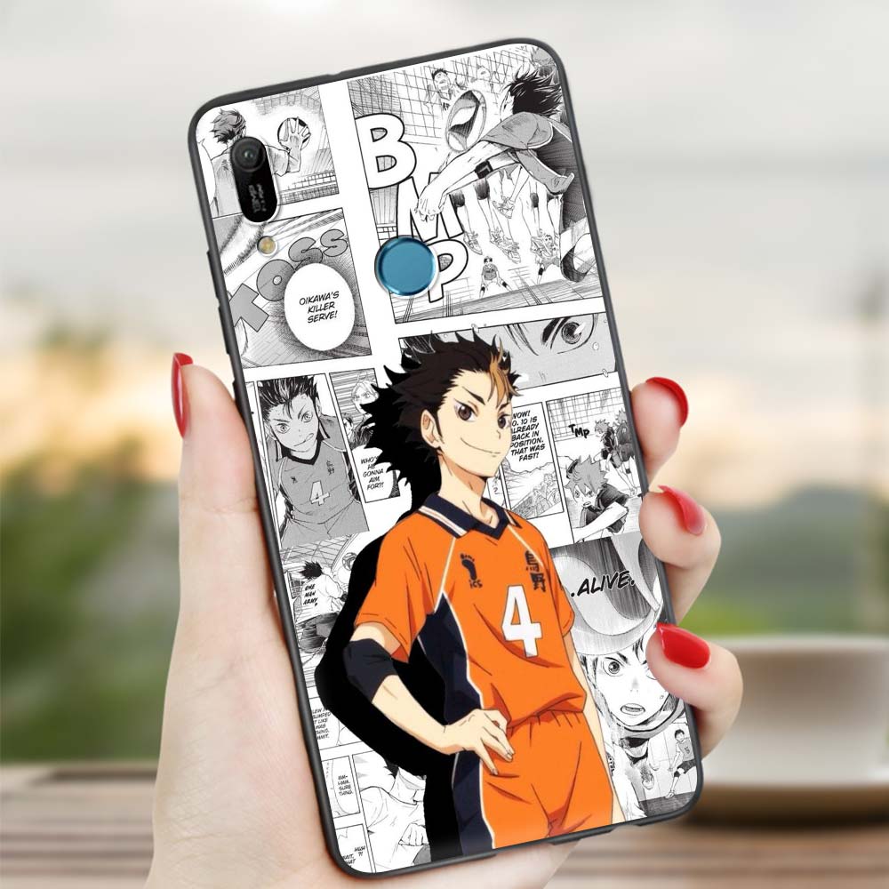 Мягкий чехол Haikyuu Hinata Attacks Love Volleyball Anime для Huawei P30 Pro P40 Lite EP Smart Z Y7 Y6 2019, чехол для телефона, сумка для мобильного телефона