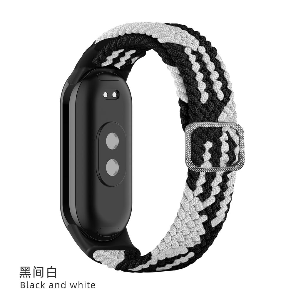 Ремешок для Xiaomi Mi Band 10 9 8 Эластичный плетеный Solo Loop Регулируемая пряжка Замена correa bracelet для Miband 4 3 5 6 7