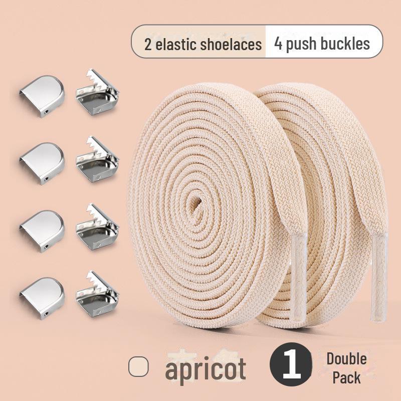 Белая эластичная пряжка для шнурков без завязок для взрослых и детей