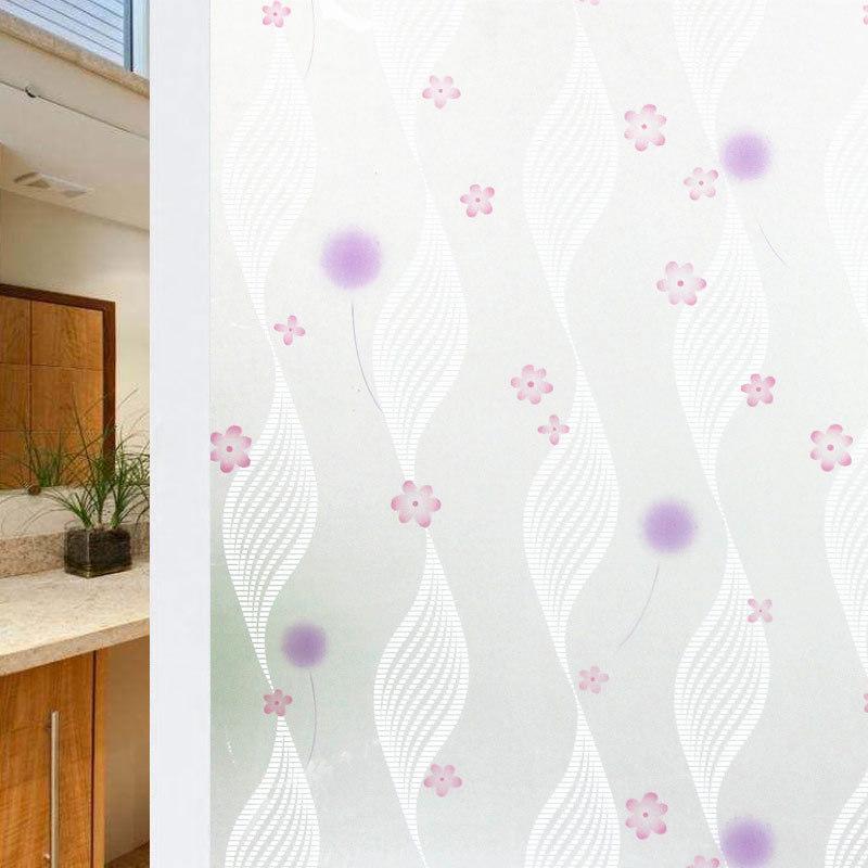 45x200 см пленка для окон витражная пленка матовая конфиденциальная оконные наклейки статическое прилипание самоклеящиеся наклейки для окон