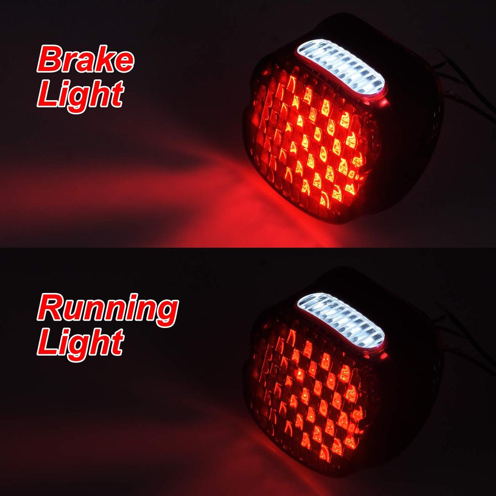 HDBUBALUS Мотоцикл Мотоцикл Светодиодный Ходовой Задний Стоп-Сигнал Лампа Номерного Знака для Harley Touring Dyna Road King XL 833 1200