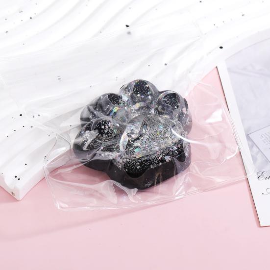 Блестящая черная кошачья лапка игрушка снятие стресса кошачья лапка сжимание щипок сенсорная