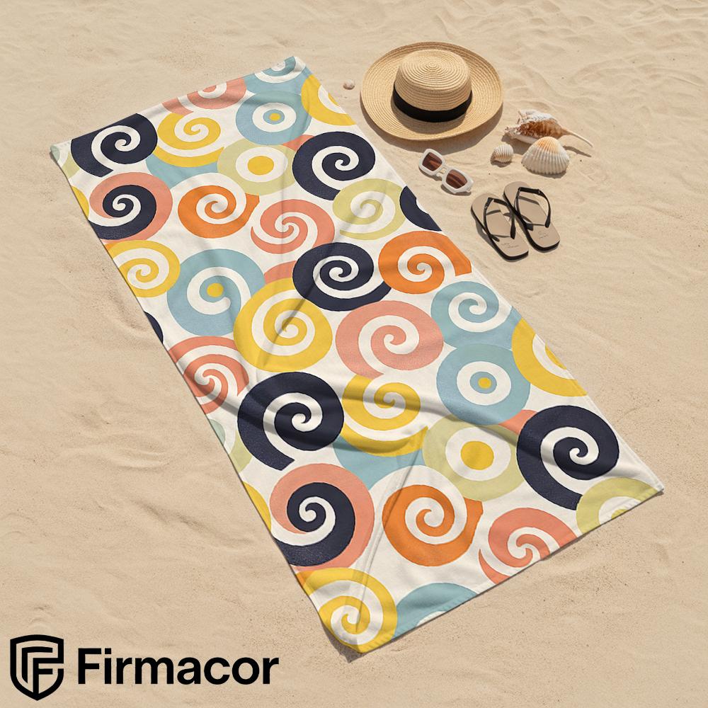 Colorful Spiral Cartoon Anime Beach Towel Microfiber Quick Dry Super Absorbent Soft Bath Towel for Kids Adults Travel