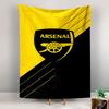 Arsenal Football Club Cannon Logo Wall Tapestry Yellow Black Minimalist Fan Art Decor for Man Cave Bedroom Gift
