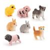 Simulation 19Pcs Chicken, Duck, Goose, Horse, Sheep, Donkey, Pig, Dog, Cat And Rabbit Model, Farm, Poultry And Animal Ornament Set