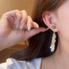 111 Серьги-кисточки из серебряной иглы с колоском и листьями Легкая роскошь Премиальное чувство Сверкающие серьги Уникальные серьги для женского темперамента