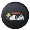 Spare Tire Cover for Jimny JB64W Snoopy Synthetic 1 Piece 175/80R16 16-inch Tire, Design, Leather, Black,