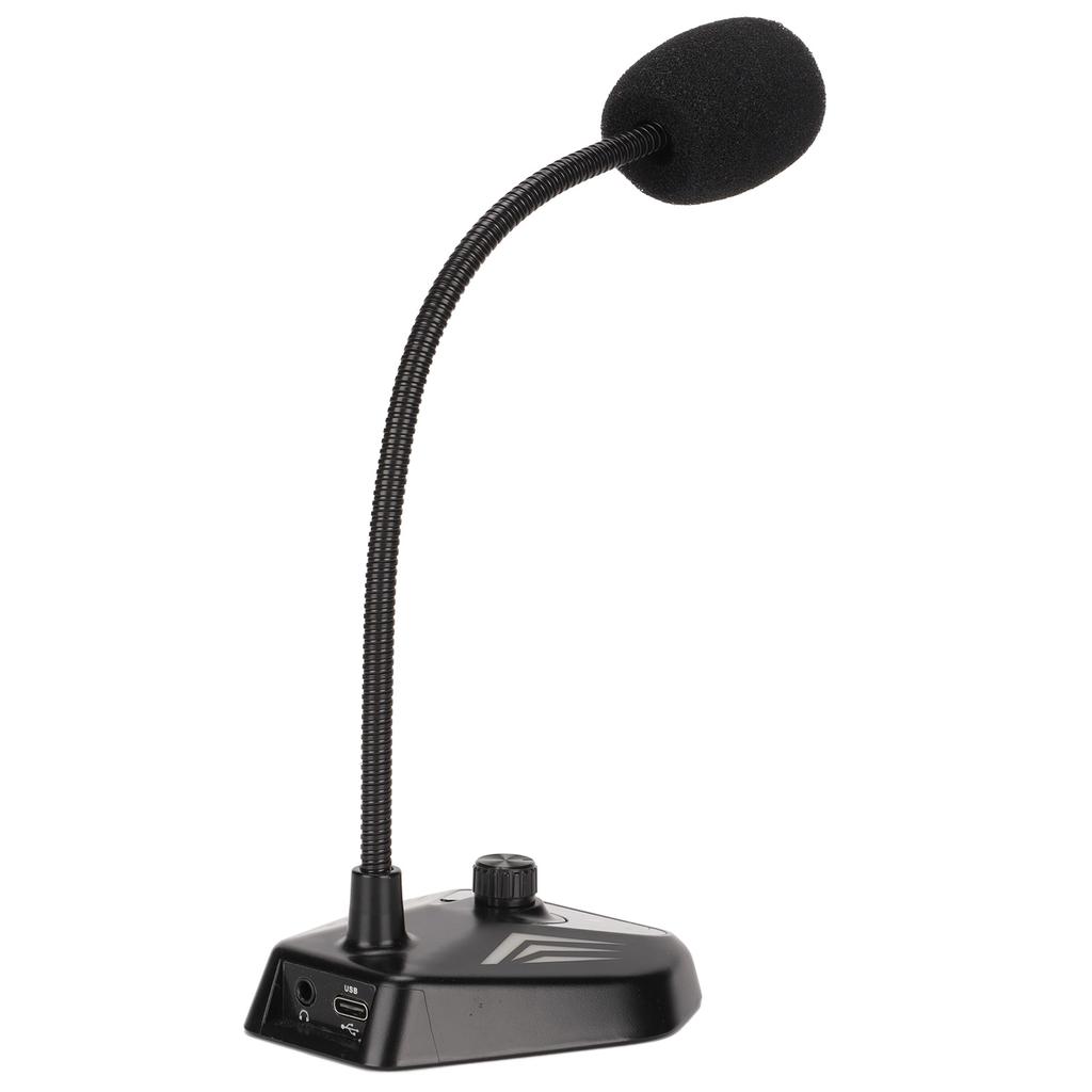 USB Microphone Minus30dB+  3dB 20HZ To 20KHZ 360 degrees  Omnidirectional Pickup Gooseneck Microphone with RGB Lights