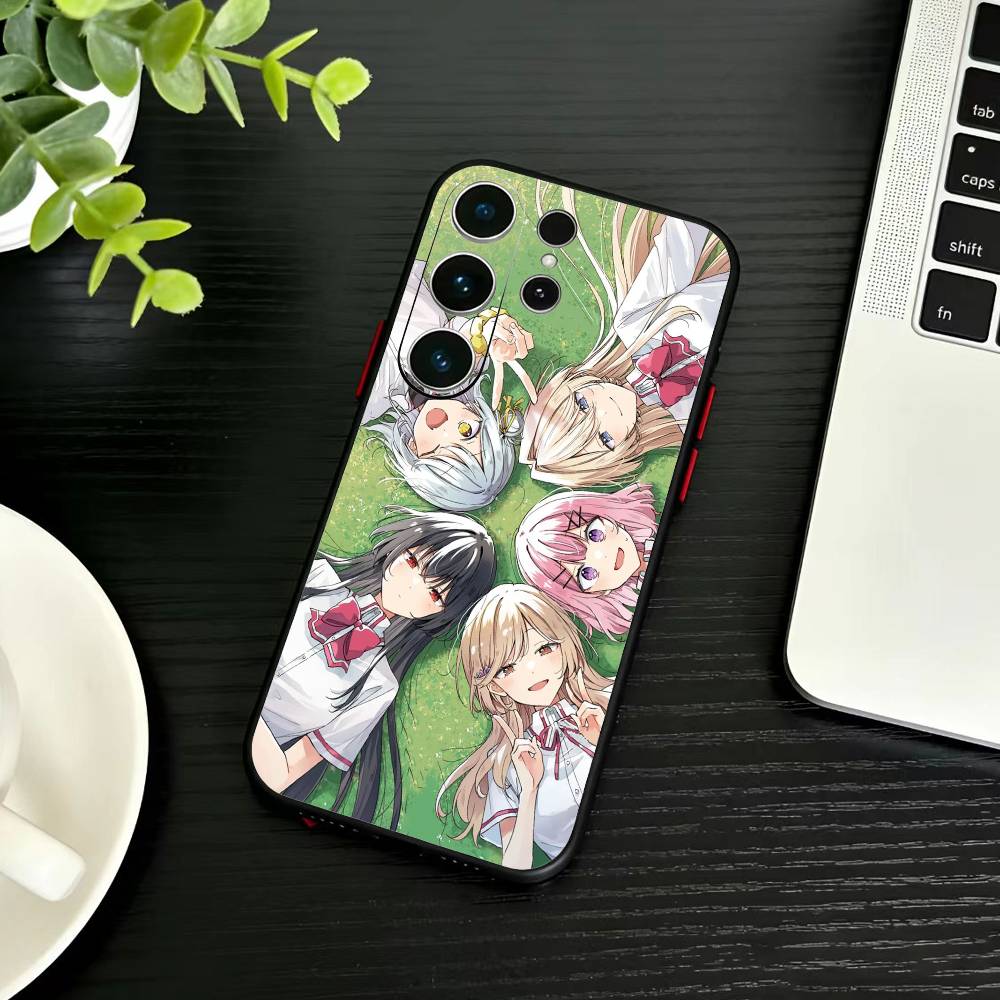 Чехол для телефона с аниме D-Watanare для Samsung S26, S25, S24, S23, S22, S21, S20, Ultra, Plus, FE Черный мягкий чехол