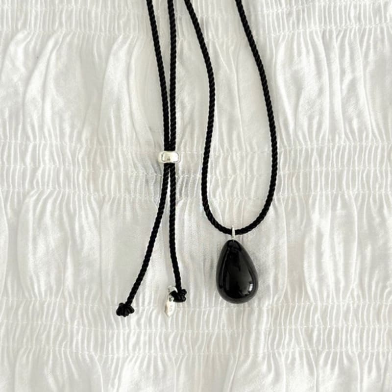 NUDOOR Onyx drop Necklace