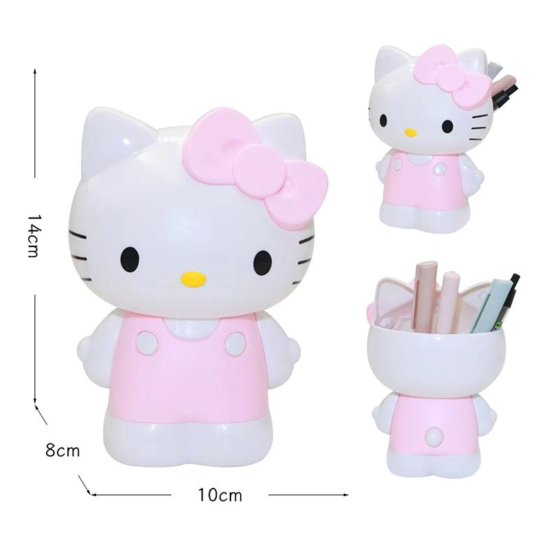 Sanrio Hello Kitty My Melody Подставка для ручек Мультяшная Канцелярия Органайзер для кистей для макияжа Настольное украшение Рождественское украшение Подарки