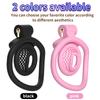 Chastity Cage Male Cock Cage Lock Honeycomb Design Comfortable Anti Masturbation Device Invisible Wear with Key 4 Adapters Ring