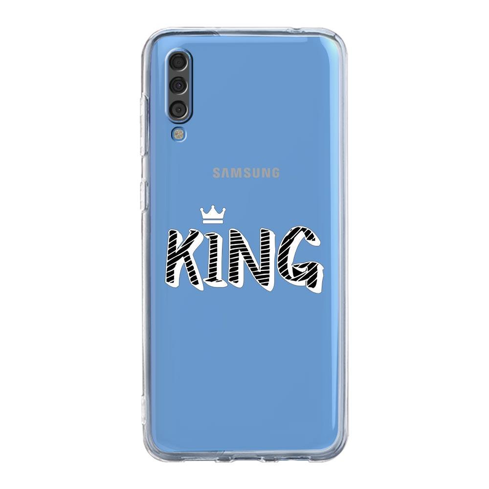 Чехол для телефона Samsung A14 5G A12 A22 A32 A34 A42 A52 A54 A50 A70 A72 A40 A20E A10S A20S A02S A04S Стиль для пары Корона король Королева