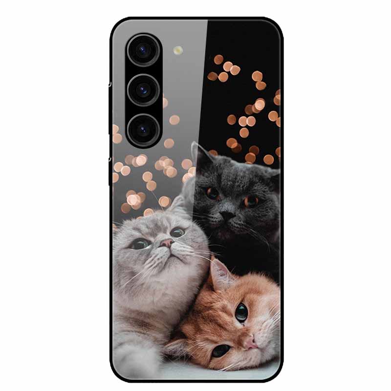 Чехол для Samsung Galaxy S25 Plus Закаленное Стекло Жесткая Защитная Крышка для Телефона для Samsung S25 Ultra 5G Задние Чехлы для GalaxyS25 S 25 S25Plus