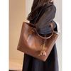 Large-capacity Bag Women's 2025 New Trendy Autumn and Winter High-end Shoulder Bag Texture Women's Commuting Layered Tote Bag