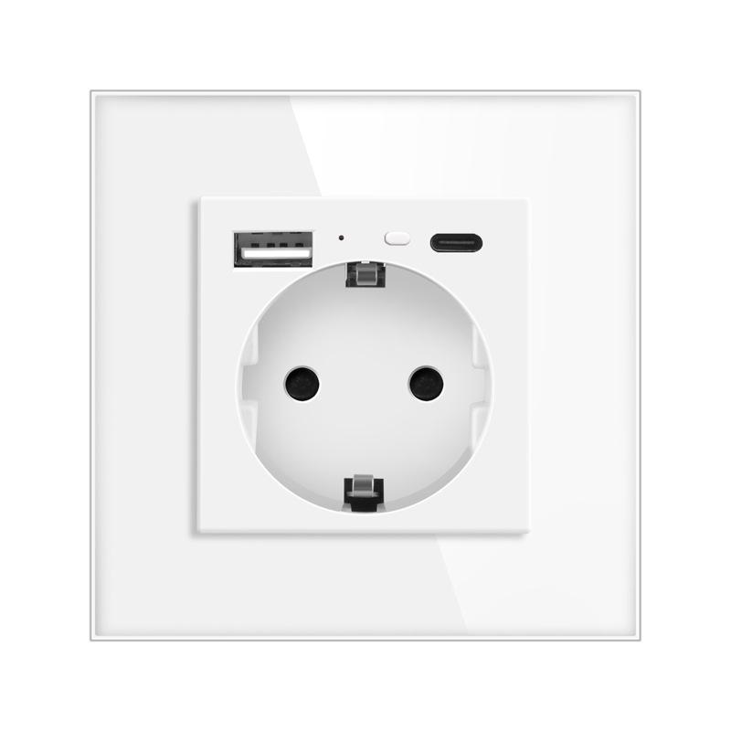 Умная WiFi розетка европейского стандарта с удаленным управлением через приложение, голосовым управлением, таймером и мониторингом энергопотребления