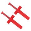 2PCS Red Brick Line Black Building Construction Fixture Durable Leveling Measuring Tool