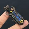 Labradorite Gemstone Pure Copper Wire Wrapped Handmade Pendant Jewelry