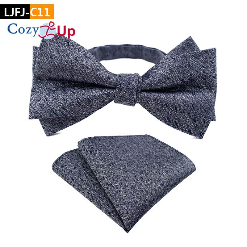 Костюм-двойка с галстуком-бабочкой и нагрудным платком с узором пейсли