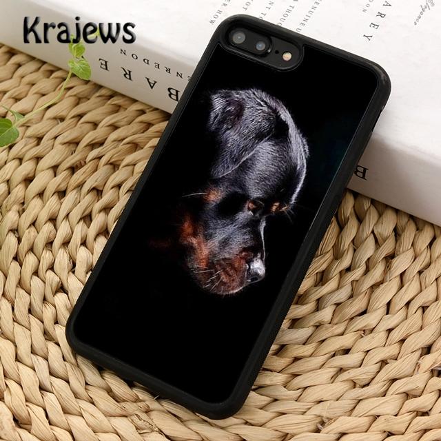 Krajews Rottweiler Dog Soft Phone Case Cover For iPhone 14 5 SE 6s 7 8 Plus X XR XS 11 12 13 Pro Max Samsung Galaxy S21 S22ultra