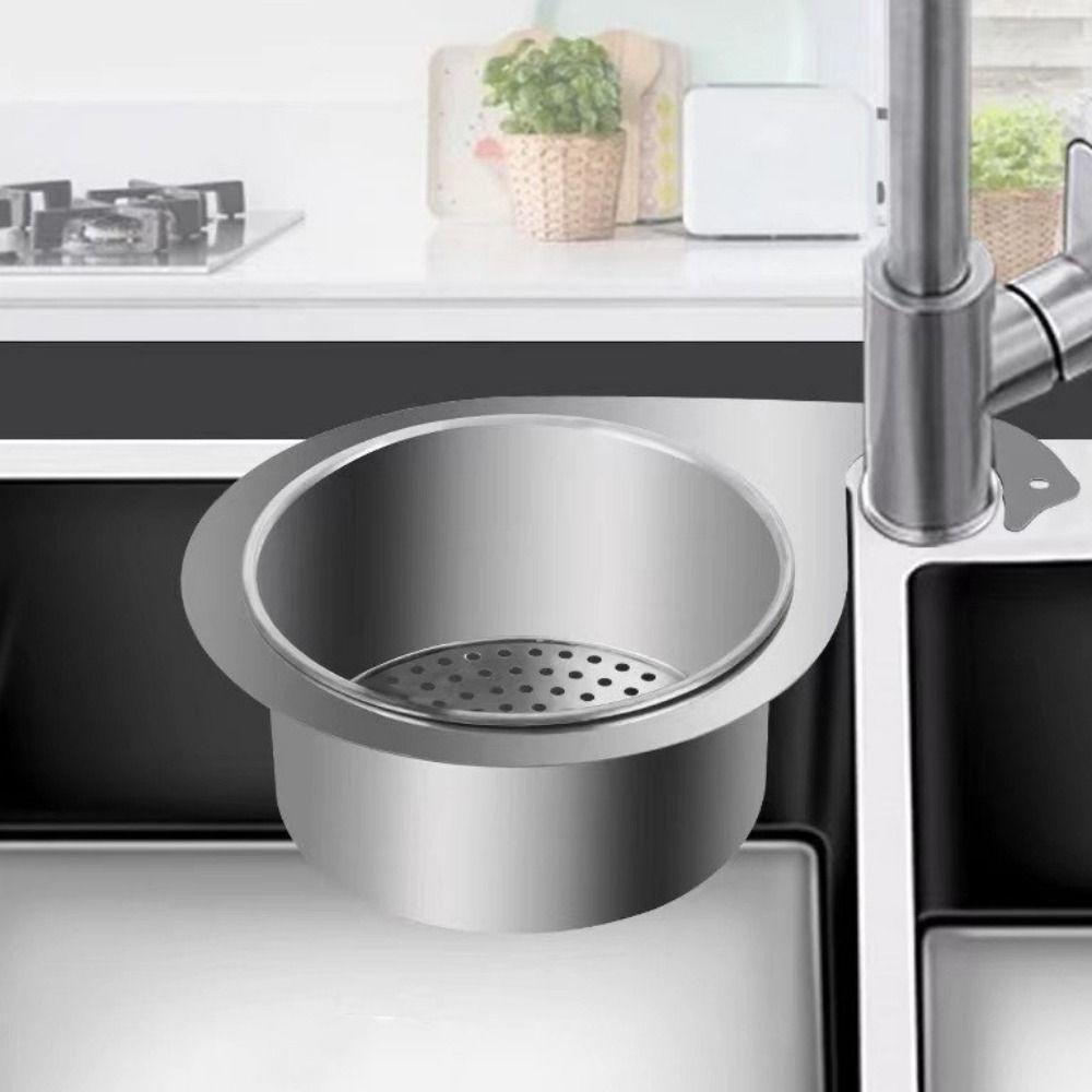 Stainless Steel Swan Shape Sink Drain Basket Dry Wet Separation Sink Drain Filter  Kitchen