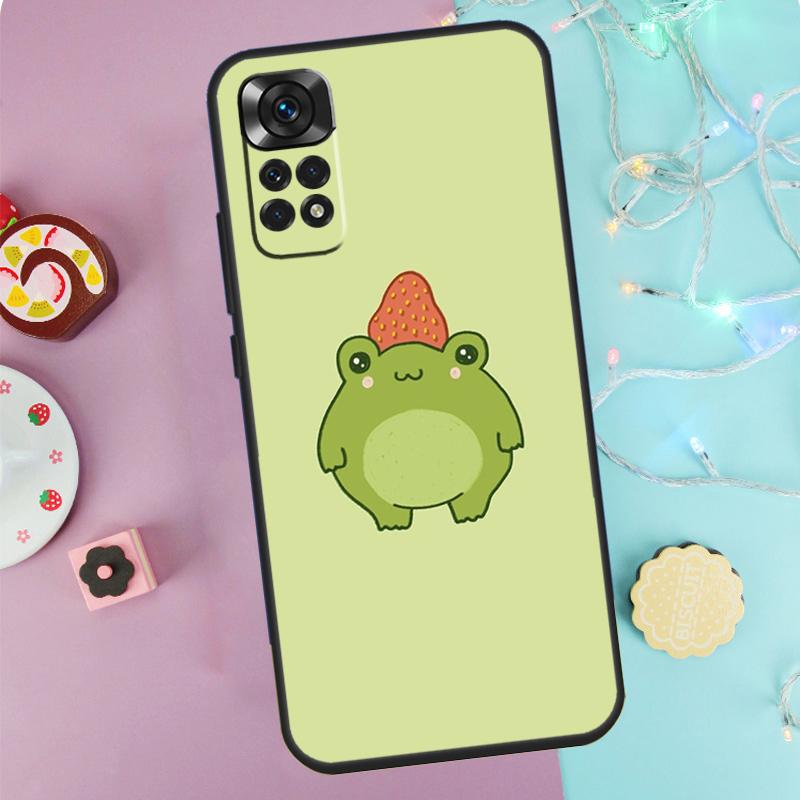 Милый Чехол-Лягушка Для Xiaomi Redmi Note 14 13 12 11 10 9 Pro 9S 10S 11S 12S Redmi 10C 12C 13C 14C Чехол