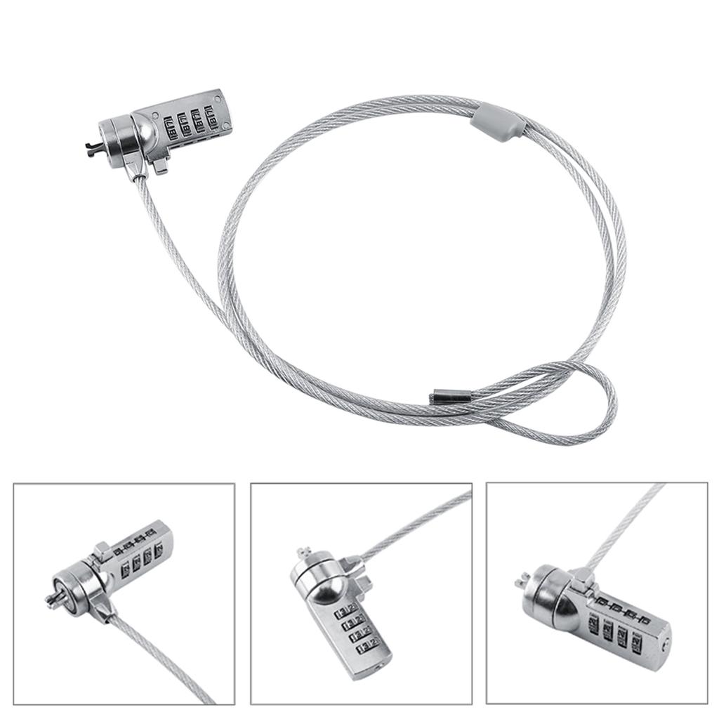 Laptop Combination Security Lock Cable Chain Theft Deterrent 4 Digit Password For Notebook PC