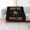 ПледApache Pride Native Spirit Среда Экстра-большой Плед для кровати Клетчатый Мохнатое одеяло Плюшевые пледы