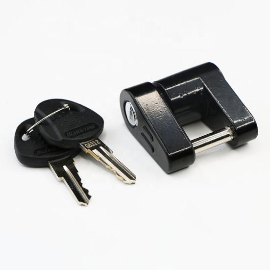 Замок сцепного устройства прицепа с ключами, нержавеющий, устойчивый к коррозии, простая установка, лодка, автофургон, грузовик, автомобиль, сверхмощный замок с крюком, навесной замок