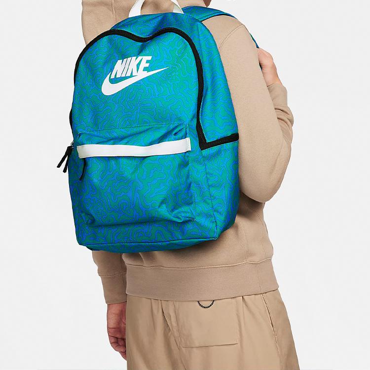 Nike Рюкзак Heritage Regular Унисекс Прозрачный Синий и Стадионно-зеленый и Молоко кокоса Повседневный FN0785-406