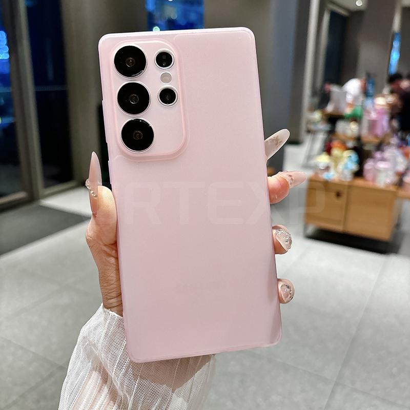 Ультратонкий Матовый Прозрачный Мягкий ТПУ Чехол Для Samsung Galaxy S26 Ultra S25 Ultra S24 Ultra S23 S24 S25 Plus Защита от Отпечатков Пальцев Ударопрочный