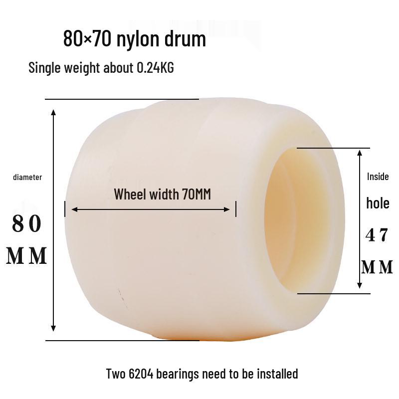 Hydraulic Pallet Truck Nylon Wheels & Iron Core PU Forklift Accessories