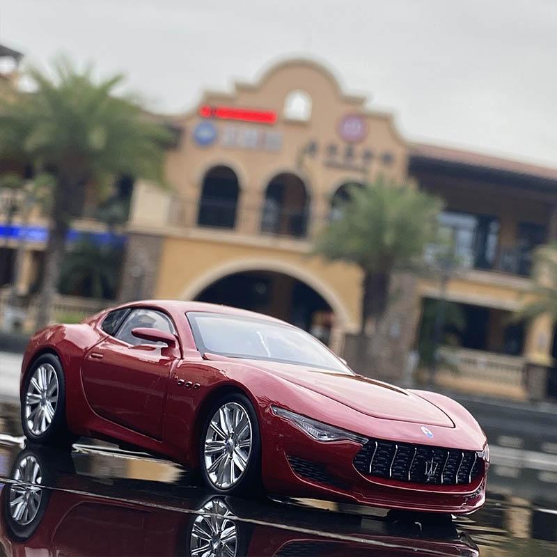 1/32 Maserati Alfieri Concept Car Alloy Sports Car Model Diecasts Metal Car Toys Vehicles Sound Light Simulation Kids Gift