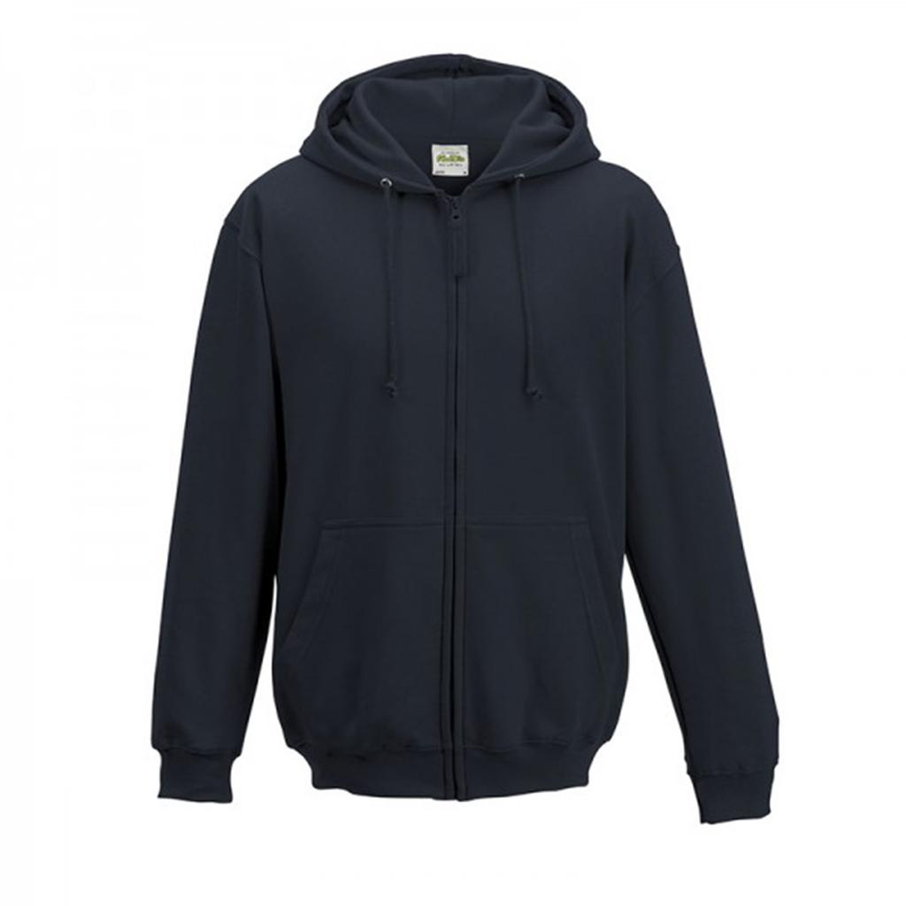 Awdis Plain Mens Hooded Full Zip Hoodie / Zoodie
