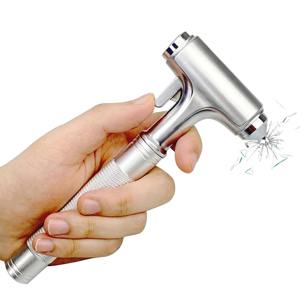 Car Safety Hammer Car Emergency Escape Tool with Seatbelt Cutter Automotive Aluminum Alloy Window Glass Breaker for Vehicle